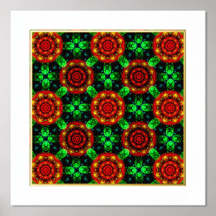 Floral Modern Boho Elegant Abstract Pattern #504 Foil Prints