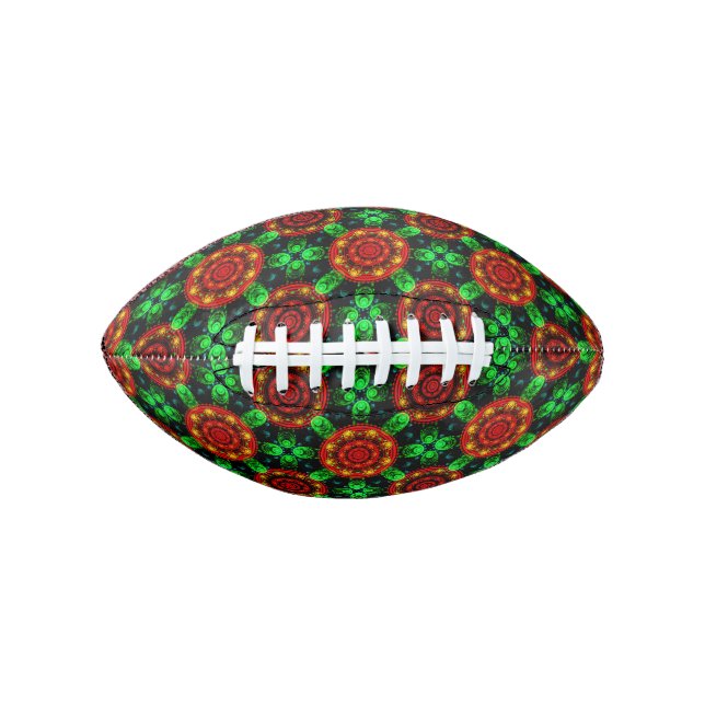 Floral Modern Boho Elegant Abstract Pattern #504 Football (Front)