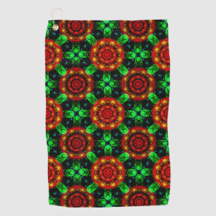 Floral Modern Boho Elegant Abstract Pattern #504 Golf Towel