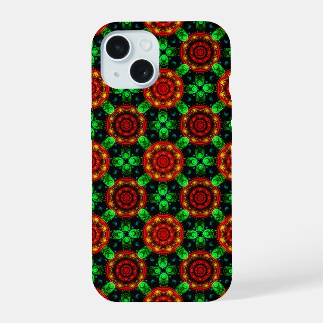 Floral Modern Boho Elegant Abstract Pattern #504 iPhone 15 Case (Back)