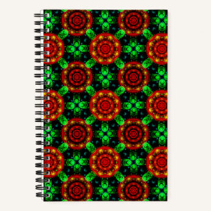 Floral Modern Boho Elegant Abstract Pattern #504 Notebook