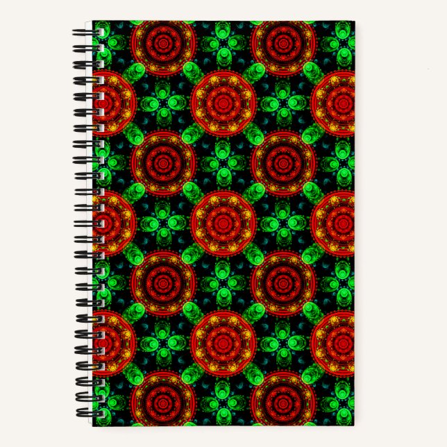 Floral Modern Boho Elegant Abstract Pattern #504 Notebook (Front)