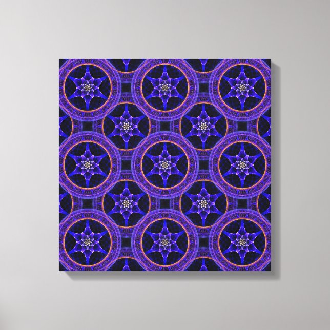 Floral Modern Boho Elegant Abstract Pattern #505 Canvas Print (Front)