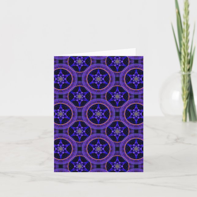 Floral Modern Boho Elegant Abstract Pattern #505 Card (Front)