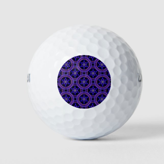 Floral Modern Boho Elegant Abstract Pattern #505 Golf Balls (Front)