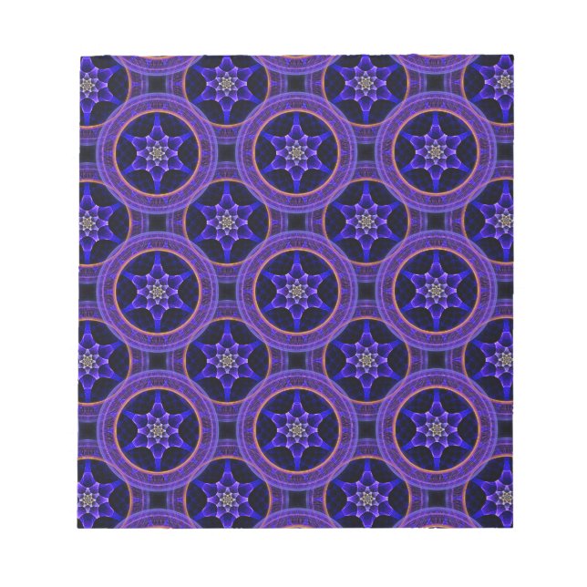 Floral Modern Boho Elegant Abstract Pattern #505 Notepad (Front)