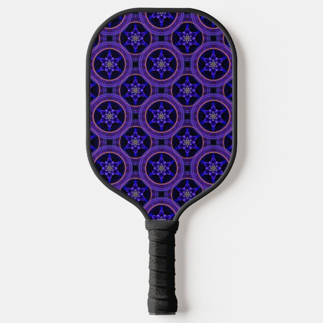 Floral Modern Boho Elegant Abstract Pattern #505 Pickleball Paddle (Front)