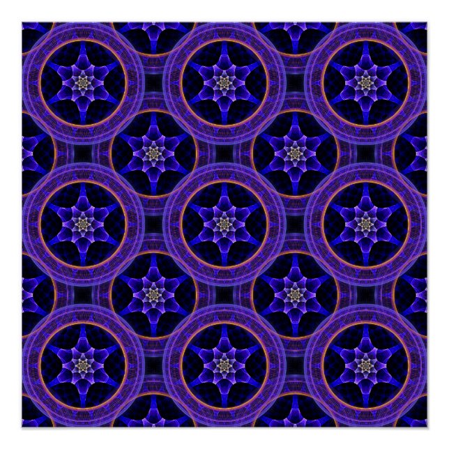 Floral Modern Boho Elegant Abstract Pattern #505 Poster (Front)