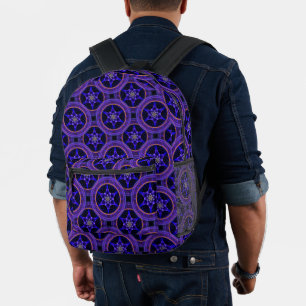 Floral Modern Boho Elegant Abstract Pattern #505 Printed Backpack