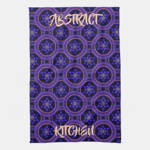 Floral Modern Boho Elegant Abstract Pattern #505 Tea Towel