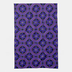 Floral Modern Boho Elegant Abstract Pattern #505 Tea Towel