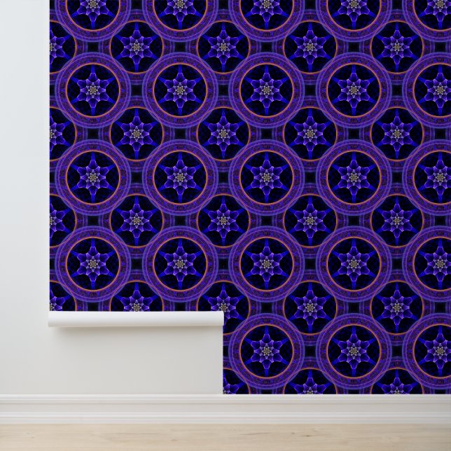 Floral Modern Boho Elegant Abstract Pattern #505 Wallpaper (Application)