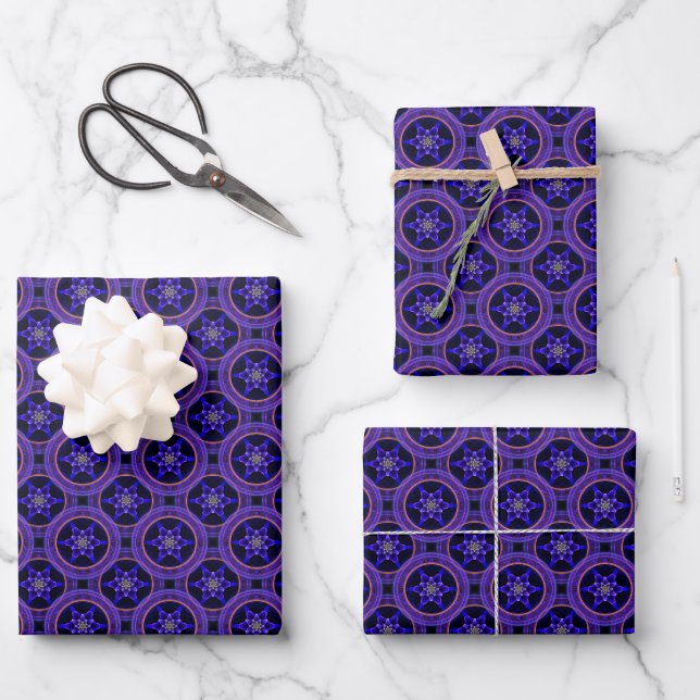 Floral Modern Boho Elegant Abstract Pattern #505 Wrapping Paper Sheet (Front)