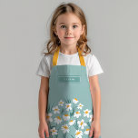 Floral modern daisy blue girly elegant stylish<br><div class="desc">Floral modern daisy blue girly elegant stylish design.</div>