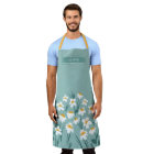 Floral modern daisy blue girly elegant stylish can