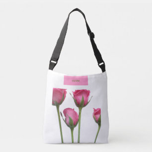 Floral modern daisy blue girly elegant stylish crossbody bag