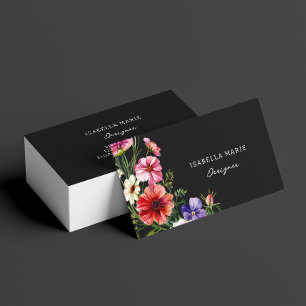 Floral Modern Elegant Designer Business Card