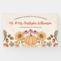 Floral Modern Fall WeddingCongratulations