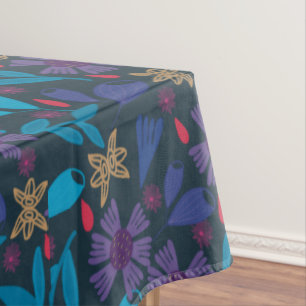 Floral modern green cute elegant tablecloth