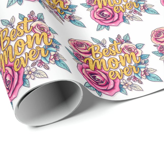 Floral Modern Luxury Gift Collection Wrapping Paper (Roll Corner)
