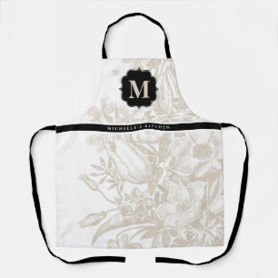 Floral Monogram Apron