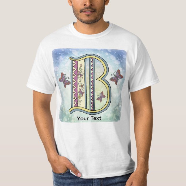 floral Monogram B t-shirt (Front)
