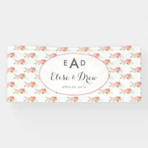 Floral Monogram Banner