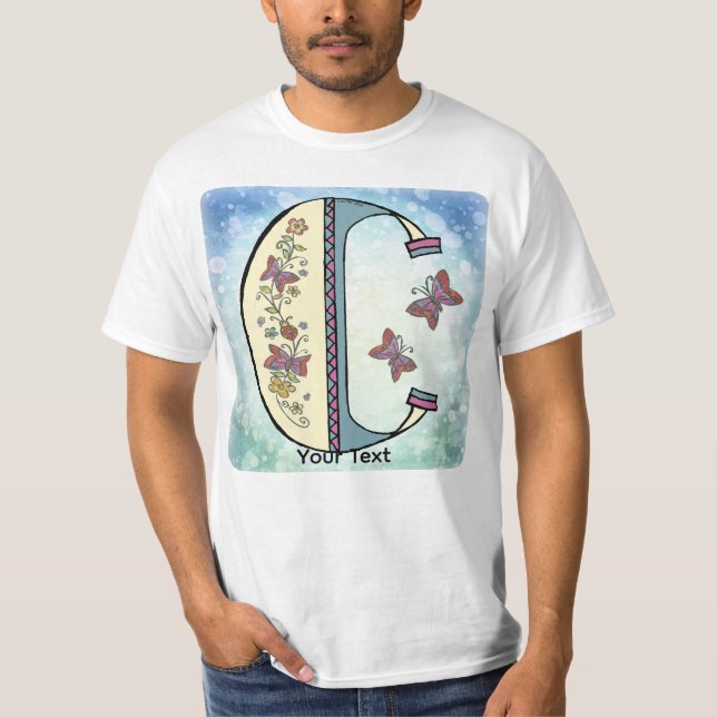 floral Monogram C t-shirt (Front)