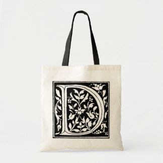 Floral Monogram 'D' - Bag