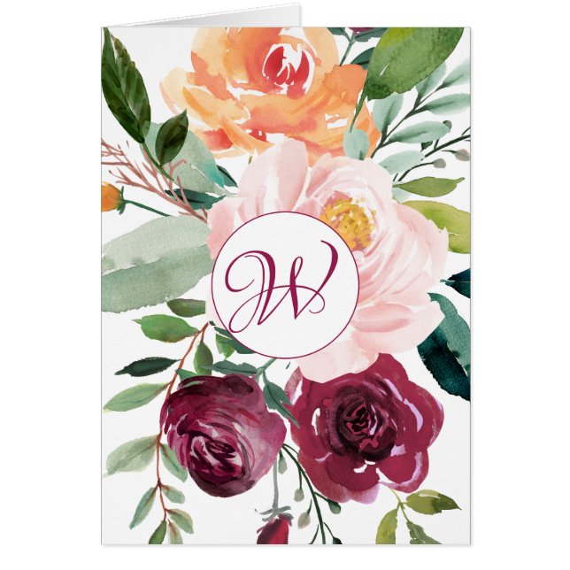 Floral Monogram Design Customised (Front)