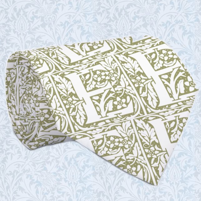 Floral Monogram "E" Tie (Creator Uploaded)