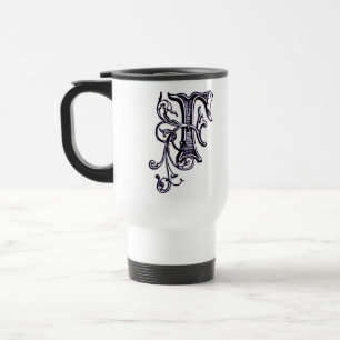 Floral Monogram 'F' - Mug