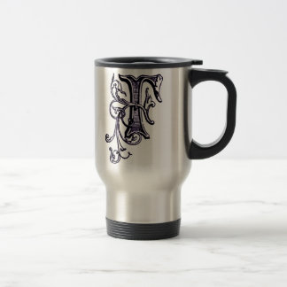Floral Monogram 'F' - Mug