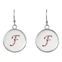 Floral Monogram Initial F