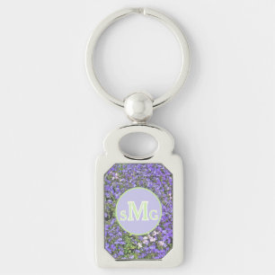 FLORAL MONOGRAM KEYRING