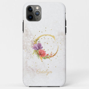 Floral Monogram Name Initial C Letter Personalise Case-Mate iPhone Case