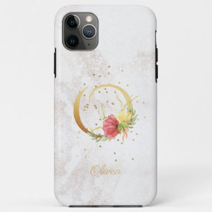 Floral Monogram Name Initial O Letter Personalise Case-Mate iPhone Case