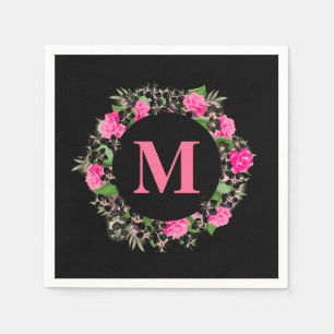 Floral Monogram Napkin