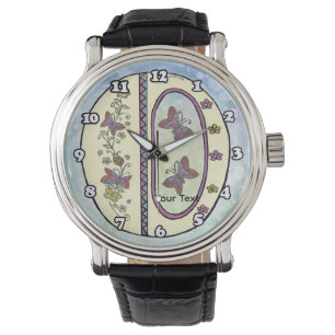 floral Monogram O Watch