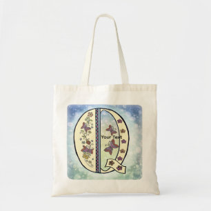 floral Monogram Q  Tote Bag