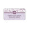 Floral Monogram Return Address Labels (purple)