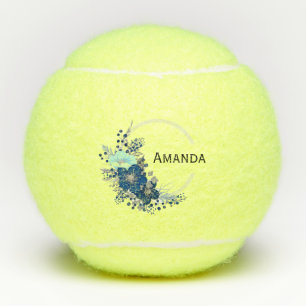 Floral Monogram Tennis Balls
