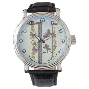 floral Monogram U Watch
