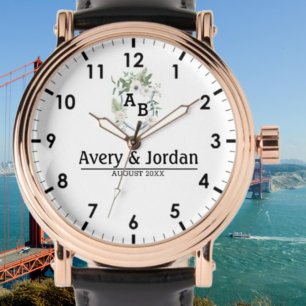 Floral Monogram Watch