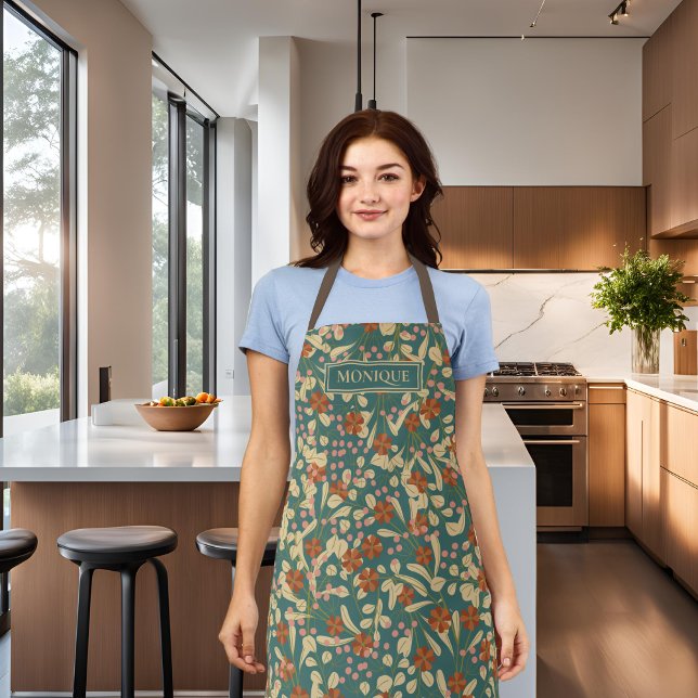 Floral Monogrammed Apron (Creator Uploaded)