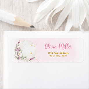Floral Moon Pink Address