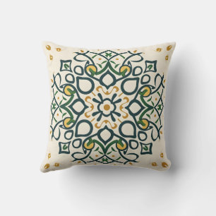 floral mosaic cushion