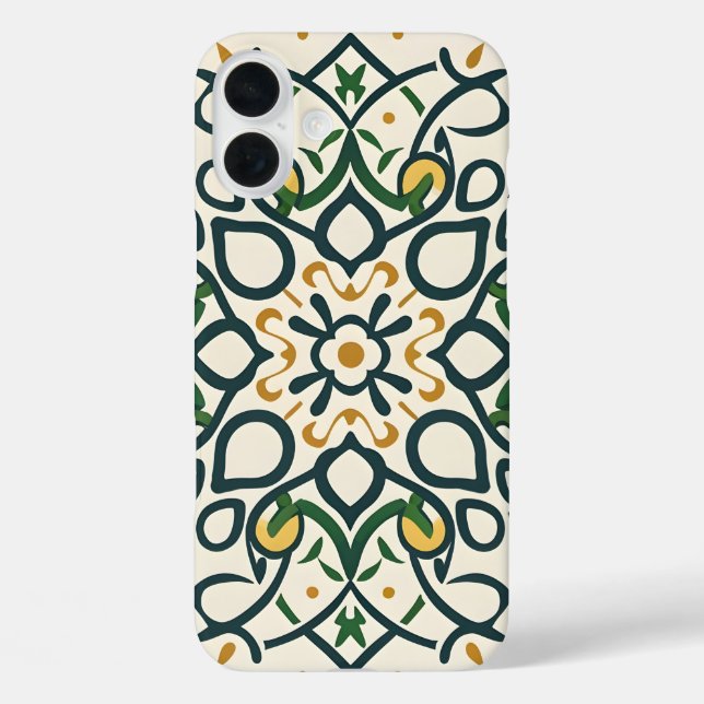 floral mosaic, Mandala-Pattern Case-Mate iPhone Case (Back)