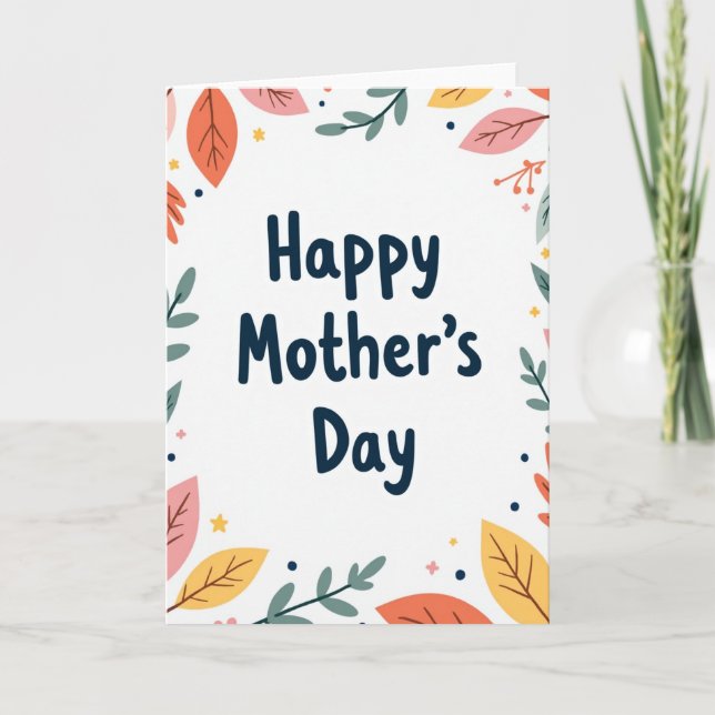 Floral Mother Day Card (Front)
