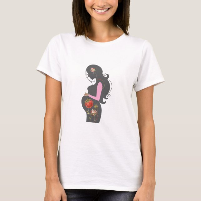 Floral Motherhood Beauty T-Shirt (Front)